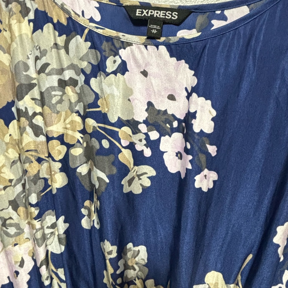 EXPRESS Floral dress - size XS - Picture 4 of 12